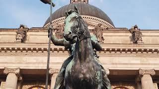 Germany Munich Bayerischen Staatskanzlei And Otto von Wittelsbach Statue