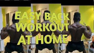 Back workout at home with Bands