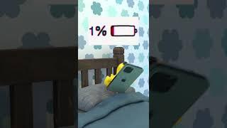 When phone is at 1%  #humor #babyduck #shorts