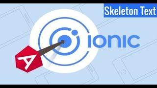 12- Ionic 5 UI components  - Skeleton text مكونات الواجهة