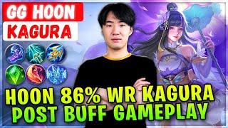 Hoon 86% Win Rate Kagura Post Buff Gameplay [ Gaimin Gladiator Hoon Kagura ] 카구라원툴 - Mobile Legends