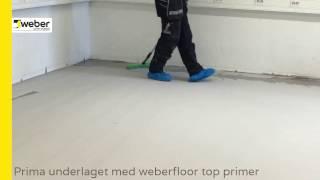 Ytbeläggning på Weber Designgolv - weberfloor top matt