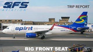 TRIP REPORT | Spirit Airlines - A320 - Boston (BOS) to Las Vegas (LAS) | Big Front Seat