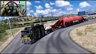 Transporting 100 Tons Oversized Load Through Challenging Terrain -  American Truck Simulator