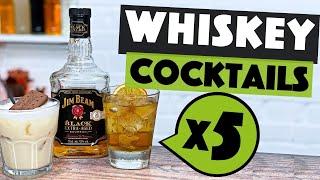 5 EASY Whiskey Cocktails for Home Bar | Steve the Barman