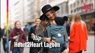 KOKADI Babytrage / Flip Heart2Heart Lagoon / Für Neugeborene und Kleinkinder / KOKADI Classic