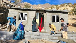 Building a house porch in the mountains