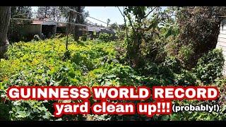 80 year old gets the BIGGEST YARD CLEAN UP ever! 6 VIDEOS in 1