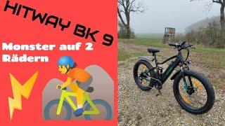 E-Bike HITWAY BK 9 / Fatbike Vollgefedert mit 720 Wh Akku mit günstigen Preis !