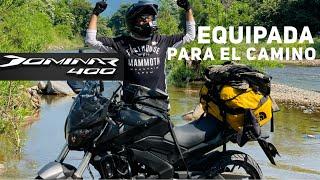 DOMINAR 400 EQUIPADA para VIAJE // A PRUEBA en un VIAJE a la PLAYA de 1600 KMS