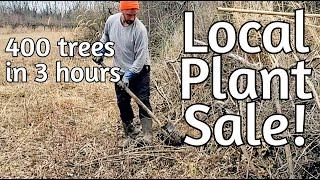 400 Trees in 3 hours - Plus Local Plant Excitement!