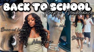 PREPARE WITH ME FOR SENIOR YEAR  BACK TO SCHOOL MAINTENANCE || shopping, hair, nails, lashes, etc