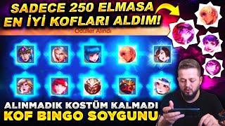 DÜNYANIN EN İYİ KOF BINGO ÇEKİLİŞİ 250 ELMASA KOF ÇARK EPİK NE VARSA ALDIM MLBB KOF BINGO ETKİNLİĞİ