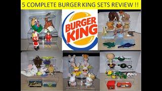 5 COMPLETE Burger King sets review - Disney Santa Clause, Anastasia, Ice Age, Kung Fu Panda, Rabbids