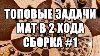 Шахматные задачи мат в 2 хода. Решаем лучшие задачи. Сборка №1. Шахматы задачи. Решение задач.