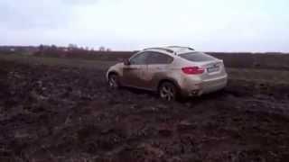 BMW X6 off road in mud 4x4 (must watch)