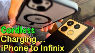 Paano Mag Charge ng iPhone gamit ang InfinixMobile Phone | Cordless Charging