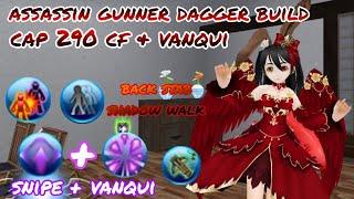 toram online - assasin gunner dagger build cap 290 cf & vanquisher skill - yusagi