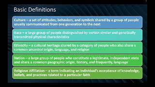 Chapter 1 - Understanding Cross Cultural Psychology