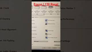 Epson L130 Reset #Epson_L130_Reset #shorts