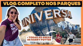 VLOG UNIVERSAL STUDIOS ORLANDO: Nosso DIA COMPLETO nos PARQUES e nas ÁREAS de HARRY POTTER