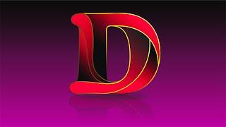 How To Draw D Logo In Corel Draw. D Logo Idea.
