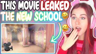 THIS MOVIE LEAKED THE NEW SCHOOL?!  ROBLOX Royale High New School Update Funny News