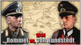 Invasion 6. Juni 1944 Rundstedt vs. Rommel, die Monate vor D-Day/Overlord (Manfred ist Versprecher)
