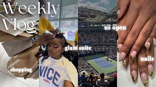 Weekly vlog | My First US Open, New Nails, Last Minute Shopping, Getting Glammed + More!