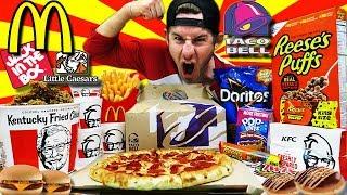 THE ULTIMATE AMERICAN FAST FOOD CHEAT DAY (30,000+ CALORIES)