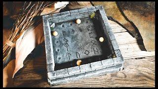 Making the Runic Altar for Tabletop Gaming and Witchcraft Chill Crafting ASMR Wargame Terrain Build