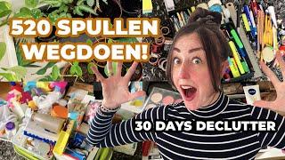 520 SPULLEN WEGDOEN!  | 30 DAYS MINIMALISTIC CHALLENGE | DECLUTTER | Zeg Maar Mich