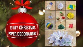 10 DIY Christmas Paper Decorations