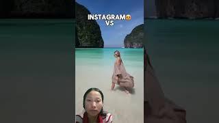 insta vs real life #travel #adventure #nature#instagram