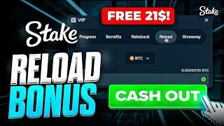 HOW TO CLAIM RELOAD BONUS ON STAKE VIP 2024 | FREE $21