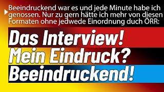 Das Gespräch ist gelaufen. Von den Medien erst verteufelt dann verschwiegen aber Millionen sahen zu!