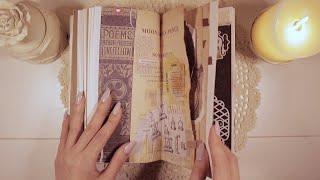 ASMR | Vintage journal flip-through | No Talking