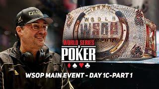 WSOP Main Event Day 1c with Phil Hellmuth