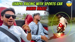 Chapri Rider ne Lagaya Race with Sports Car BMW Z4 