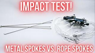 Metal Spokes vs. Berd Rope Spokes | Bicycle Wheel Impact Test!