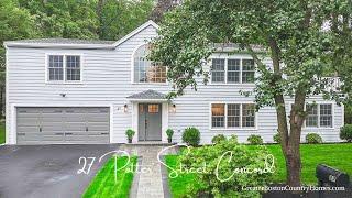 Concord MA Homes for Sale:  27 Potter Street