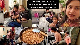 Our New Home Update | Baby's First Visitor & Gift | Besan Panjiri | Jewellery Haul for Festivals