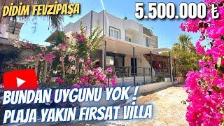 Didimde Daha Uyguna Yer Kalmadı! Full Eşyalı Plaja Yakın Fırsat Villa | 5 Ağustos 2024