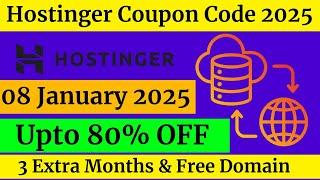 Hostinger 80% Off Coupon Code  | 08 January 2025