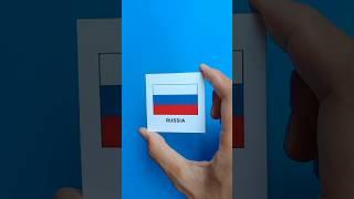 Amazing RUSSIA & UKRAINE Flag MAGIC Card #russia