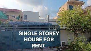 SINGLE STOREY HOUSE FOR RENT IN ISLAMABAD         || HOUSE FOR RENT IN ISLAMABAD