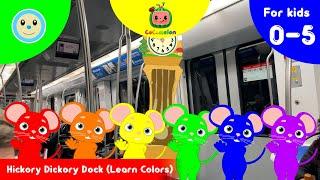 Hickory Dickory Dock (Learn Colors) ️ | @CoComelon | Nursery Rhyme for Kids 0-5 