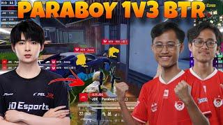 JDE Paraboy Insane 1v3 Against BTR In Huya Cup 2024 !! TT 10 Kills Chicken Dinner!!️