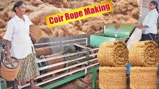 Coconut Coir Manufacturing Journey ROPE business / Small Scale Industry