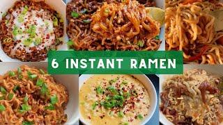 6 Instant Ramen Recipes     ASMR | Easy & Cheap Ramen Under $2